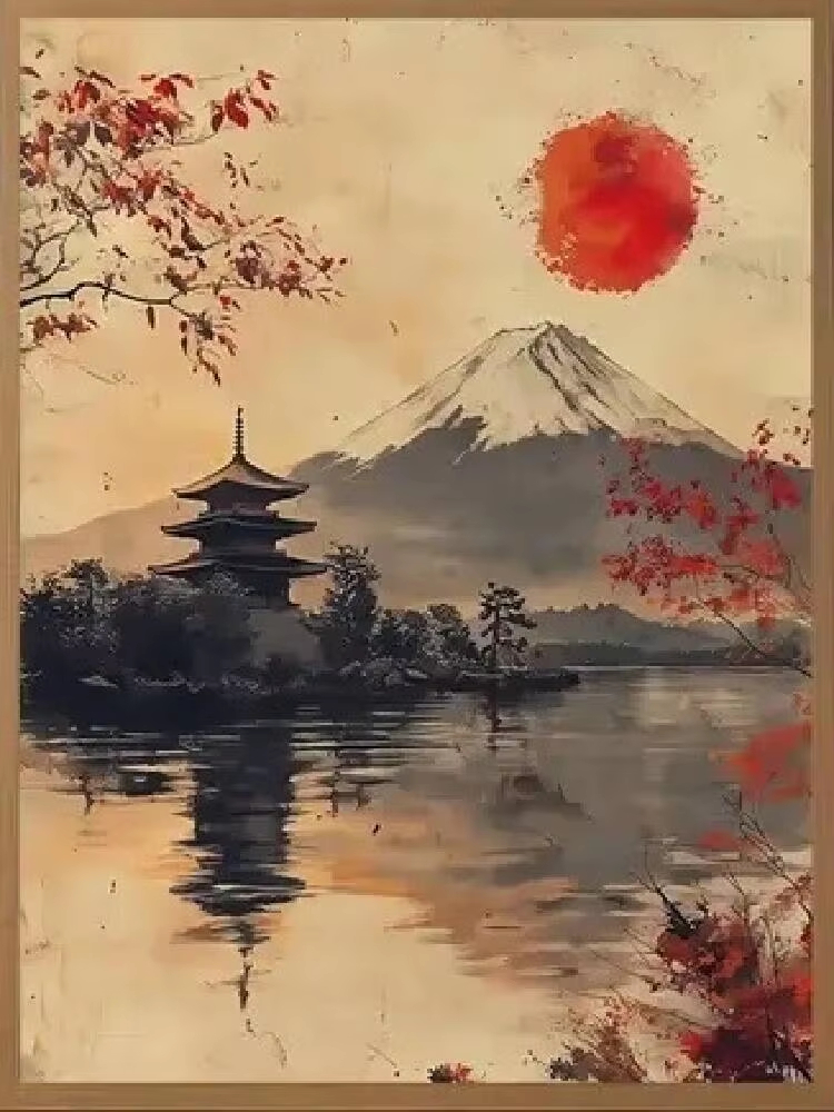 Japanese Lifestyle Game - لوحة زيتية بالأرقام على الطراز الياباني،