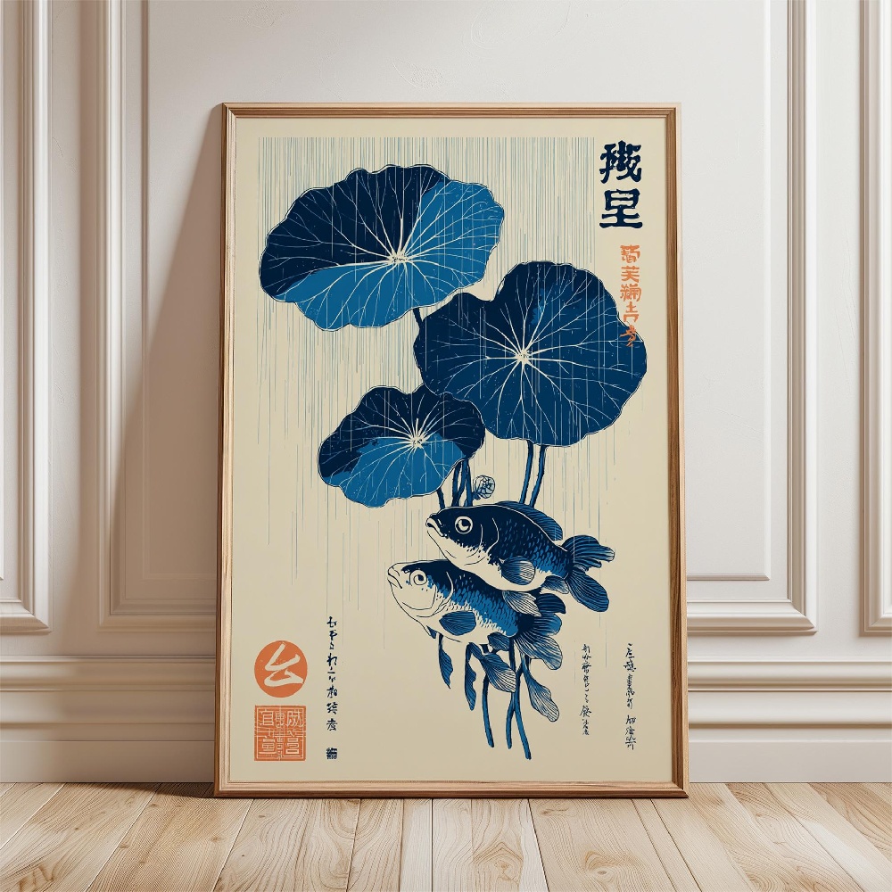 ملصق سمكة ذهبية، ملصقات سمك ال - مراجعة Japanese Zen Lifestyle وسعره