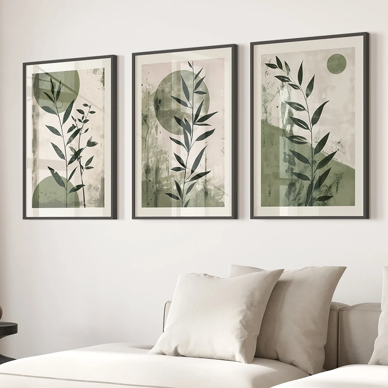 مجموعة من 3 لوحات فنية جدارية  - مراجعة Japanese Minimalist Lifestyle وسعره
