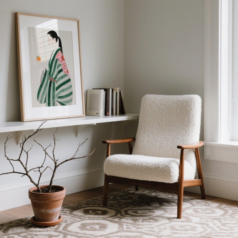 جبل فوجي وكرين اليابانية جدار  - مراجعة Japanese Minimalist Lifestyle وسعره